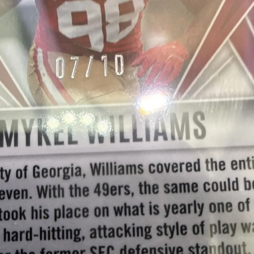 2025 Panini Phoenix Mykel Williams Rookie #164 /10 San Francisco 49ers
